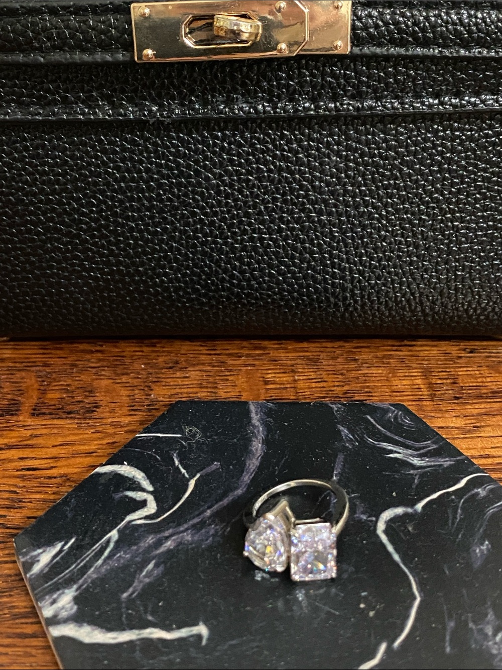 Sterling Silver Moi et Toi CZ ring